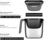 Ourokhome Knock Box Espresso Accessories, The Latest Patented Stainless Steel Espresso Machine Tool for Coffee, Rotary Cheese Grater Hand Crank, Kitchen Shredder Speed Mandolin Slicer Nut Grinder - Image 2