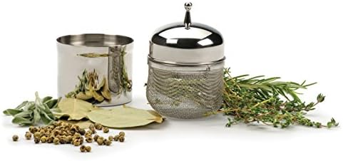 RSVP International Endurance Kitchen Collection Stainless Steel Mesh Floating Spice Infuser for Soups, Stews or Large Tea Pot, Ball, 2.5x4"; 0.5 Cup Capacity - Image 5