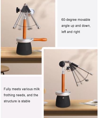 Outdoor Milk Frother, Steam Frothing Machine, Stainless Steel Kettle for Boiling Water, Adjustable Angle, with 3-Hole Nozzle and Air Pressure Gauge, for Picnics and Camping - Image 3