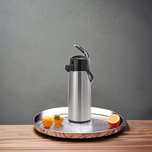 Service Ideas Eco-Air Airpot with Lever, 84.5oz, Glass Vacuum Insulated - Image 5