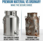 Stainless Steel Milk Can with Spigot, 28L/7.40Gal Beverage Drink Dispenser - Image 6