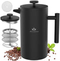 French Press Coffee Maker,Double Wall 304 Stainless Steel by Miscedence