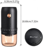 Professional Portable Electric Coffee Grinder, Stainless Steel Conical Burr Mill with 40 Adjustable Grind Settings, Cordless Rechargeable Coffee Grinder for Espresso, Drip, French Press, Matte Black - Image 2