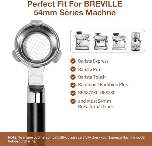 54mm Bottomless Portafilter for Breville Bambino & Barista Express - Image 3