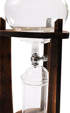 Iced Coffee Cold Brew Drip Tower, 600Ml Glass Cold Brew Coffee Makers 6-8 Cups Cold Extracted Coffee 2drops/S Brewing 3 to 5 Hours with Removable Shelf and Adjustable Drip Speed Valve (Brown) - Image 4