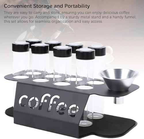 Coffee Bean Storage Bottles,Dose 22g Capacity,with Mini Coffee Scale, Ceramic Bean Tray,for Home,Coffee Shop - Image 3