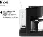 K-Duo Essentials Hot & Iced Coffee Maker Single Serve KCup Pod & 12-Cup Glass Carafe Dual Brew System 72oz Reservoir - Image 3