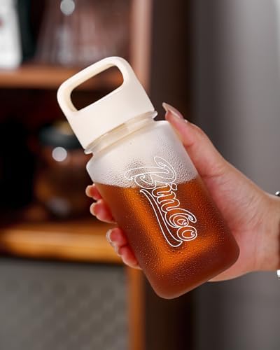 Bincoo Cold Brew Coffee Maker, 300ml (10oz) Portable Cold Brew Bottle with Tritan Material coffee cups mug Leak-Proof Travel Cold Brew Pitcher for Home Office Camping (Matte Version) by Bincoo