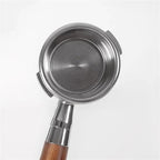 58mm Filter,Compatible With GAGGIA,Coffee Machine Bottomless Coffee Portafilter Home Espresso Solid Wood Handle Barista Tool filter basket(58mm-C) - Image 5