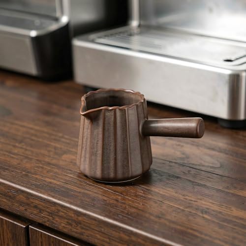 ibasenice Espresso Cups, 6 OZ Ceramic Espresso Shot Cups with Handle - Image 5