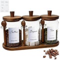 3-Pack 30oz Glass Coffee Container Set by Unknown