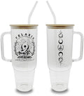 Sip-Sip Hooray! ACOTAR 40oz Glass Tumbler with Lid and Straw, Velaris Night Court Iced Coffee Cup, City of Starlight Bookish Gift for Fantasy Readers by Sip-SipHooray