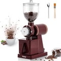Electric Burr Coffee Grinder, Anti-Static 8 Grind Settings, Red by Flyseago