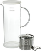 FORLIFE LUCENT Glass Iced Tea Jug with Capsule Infuser, 48-Ounce, Frost - Image 2