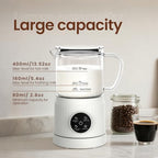 4-in-1 Electric Milk Frother and Steamer for Whole Milk, LED Touch Screen - Image 6