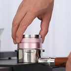58mm Coffee Distributor and Tamper,Dual Head Coffee Leveler Fits for Gaggia E61 58mm Portafilter,Professional Espresso Hand Tamper.(Light pink) - Image 7