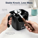 Ourokhome Espresso Knock Box with Lid, Compact Coffee Grounds Container for Home Coffee Bar, Removable Knock Bar, 304 Stainless Steel Exterior, Non-Slip Base & Handle, Easy Clean (Black) - Image 6