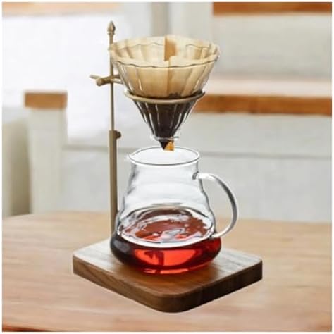 Dripper Stand Wooden Coffee Maker Parts Easy To Clean Filter Holder Pour Over For Office Bar Home - Image 3