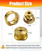 Grinder Conical Burr Replacement Set Fits for Breville BES995/BES980XL/BES990/BES880/BES881/BES878 Espresso Machines (Titanium Coated, golden) - Image 2