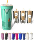 Frost Buddy Togo Buddy 30 oz Stainless Steel Vacuum Insulated Tumbler To Go Coffee Cup – Iced Coffee Cups, Iced Coffee Sleeve, Travel Mug, Thermal Cup for Hot & Cold Drinks, Dunkin Cup (Teal Scrubs) by FrostBuddy