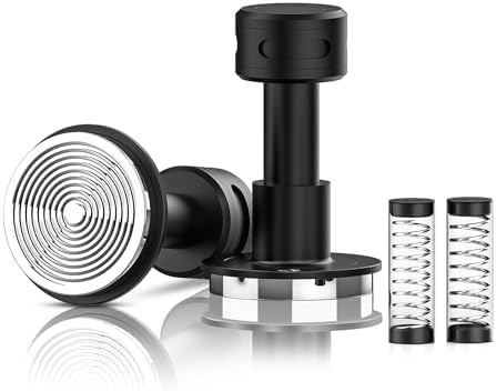 IKAPE V5 58.5MM Impact Espresso Tamper, Coffee Tamper with 15lb / 25lb / 30lb Replacement Springs, Espresso Tamper with sound Feedback by IKAPE