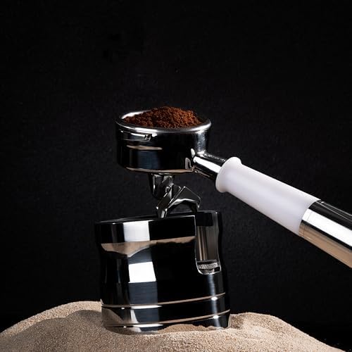 58mm Portafilter Holder, Mirror Polished Stainless Steel Puck Prep Station | for E61 ECM, Vibiemme, Rocket, La Marzocco Double Spout | for Most 58mm Portafilters | Not for Angled Handles - Image 6