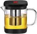 High Borosilicate Glass Teapot 600ml with Removable Infuser Lid by Holibanna