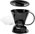 Clever Coffee Dripper | Large 18 oz | Black | BPA-Free | 100 Filters by Clever