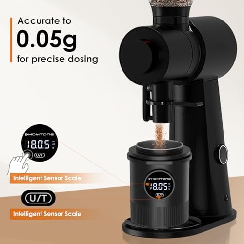 Homtone Coffee Dosing Cup with Scale, Rechargeable Espresso Scale, 0.05g Precision – Multi-Purpose for Espresso, Drip Coffee, French Press, Spices & More – Compatible with 58mm Portafilters (BLACK) - Image 6