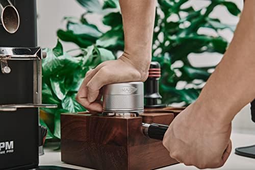 IKAPE 53mm Espresso Tamper, Premium Barista Coffee Calibrated Tamper with Spring Loaded, 100% Stainless Steel Tamper Compatible with 54MM Breville Bottomless Portafilter (Silver) - Image 4