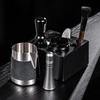 IKAPE 53MM Espresso Tamper Kit 6 in 1, Coffee Tamper, WDT Tool, Magnetic Dosing Funnel, Puck Screen, Milk Pitcher, Cleaning Brush - Image 6