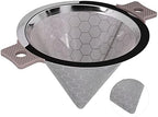Stainless Steel Cone Strainer for Coffee Tea,Fine Mesh by Unknown