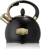 choxila Stovetop Tea Kettle - 2.64 Quart Whistling Tea Pot for Stove Top, Stainless Steel Tea Kettle for All Stovetops Including Induction, Gas, Electric | Ergonomic Pouring Design by choxila