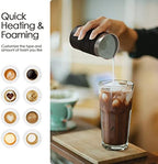Electric Milk Frother 4-in-1 Hot & Cold Foam Maker 350ml Automatic Milk Warmer for Cappuccino Latte Coffee Hot Chocolate US Plug - Image 5