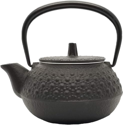 Iwachu 12803 Stainless Steel Kettle Teapot Type 3 New Turtle Shell Black 0.32 L No Enameled Direct Flame Compatible Nambu Ironware by Iwachu