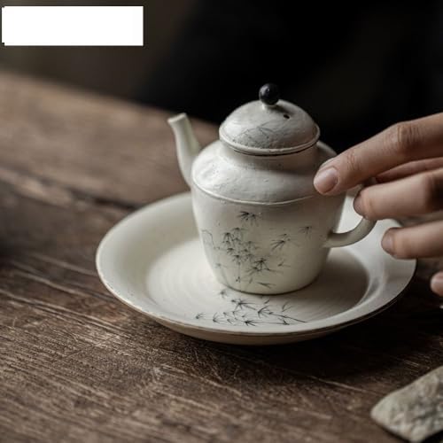 Tea Pots For Loose Tea 140ml Handdrawn Ink Tea Pot Japanese Coarse Pottery Teapot Vintage Tea Making Kettle Cafes Supplies Tea Infuser Pot - Image 7