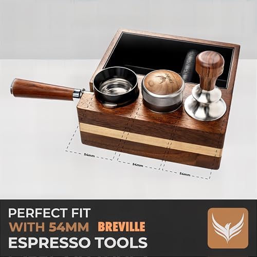 Espresso Knock Box With 54mm Tamping Station For Breville Espresso Accessories Adjustable Portafilter Height, Detachable Coffee Dump Bin - Image 4
