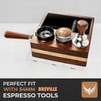 Espresso Knock Box With 54mm Tamping Station For Breville Espresso Accessories Adjustable Portafilter Height, Detachable Coffee Dump Bin - Image 4