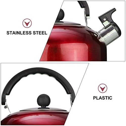 ABOOFAN Whistling Tea Kettle for Stove Top Tea Kettle Stovetop Boiling with Ergonomic Handle Large Capacity Safe Material for and Water Boiling Home Kitchen Use - Image 6