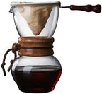 480ml Pour Over Coffee Maker with Flannel Filter Set Glass Carafe Coffee Dripper Pot - Image 2