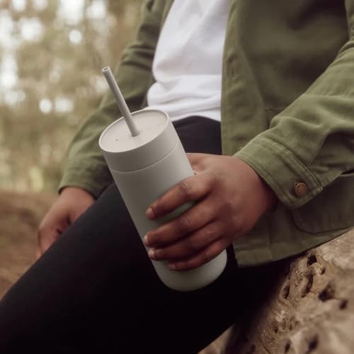 Fellow Carter Cold 20 oz Ceramic Lined Coffee Tumbler with Straw Lid - Image 4