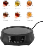 Electric Tea Kettle, 800W Mini Electric Ceramic Stove with 8 Adjustable Power Levels and 180 Minutes Timer, Intelligent Automatic Shutdown, for Boiling Water & Making Tea Coffee (Black) - Image 4