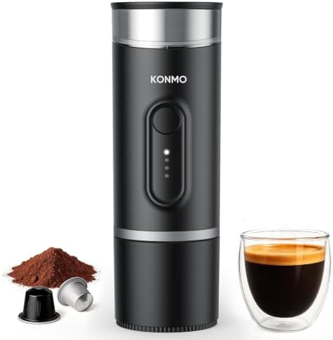 Portable Espresso Machine for Travel, Self-Heating Coffee Maker by EverydayElectronics