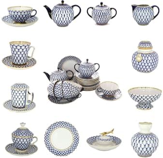 Imperial Cup and Saucer Set Collection (May Cobalt Net) - Image 5