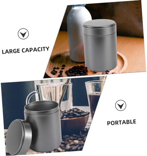 MAGICLULU 6pcs Metal Canister Tea Tin Loose Leaf Tea Storage Jars Airtight Food Container - Image 4