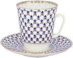 Imperial Cup and Saucer Set Collection (May Cobalt Net) by Unknown