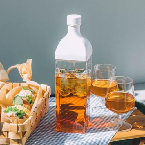 Hario "Ka-Ku" Cold Brew Tea Bottle, 1200ml, White - Image 6