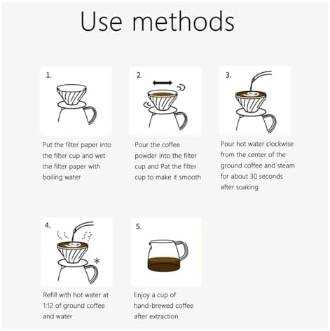 40/120 PCS V-shaped Coffee Filter Paper Cup 1-4 Pieces Of Hand Brewed Pot(120pcs) - Image 3