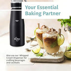 Mrsfox Professional Aluminum Whipped Cream Dispenser – 500 mL (Black) - Image 5