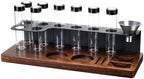 Single Dose Coffee Bean Cellars 8 Pcs, Coffee Bean Container, with Walnut Wood Base, Funnel, One-Way Exhaust Valve, 22-23g Capacity, for Coffee Bean Cellars by Unknown